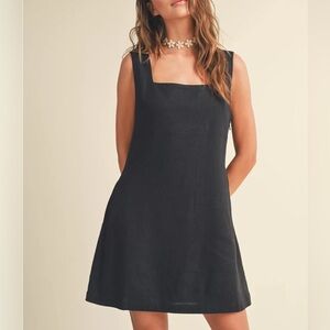 Black Linen Dress